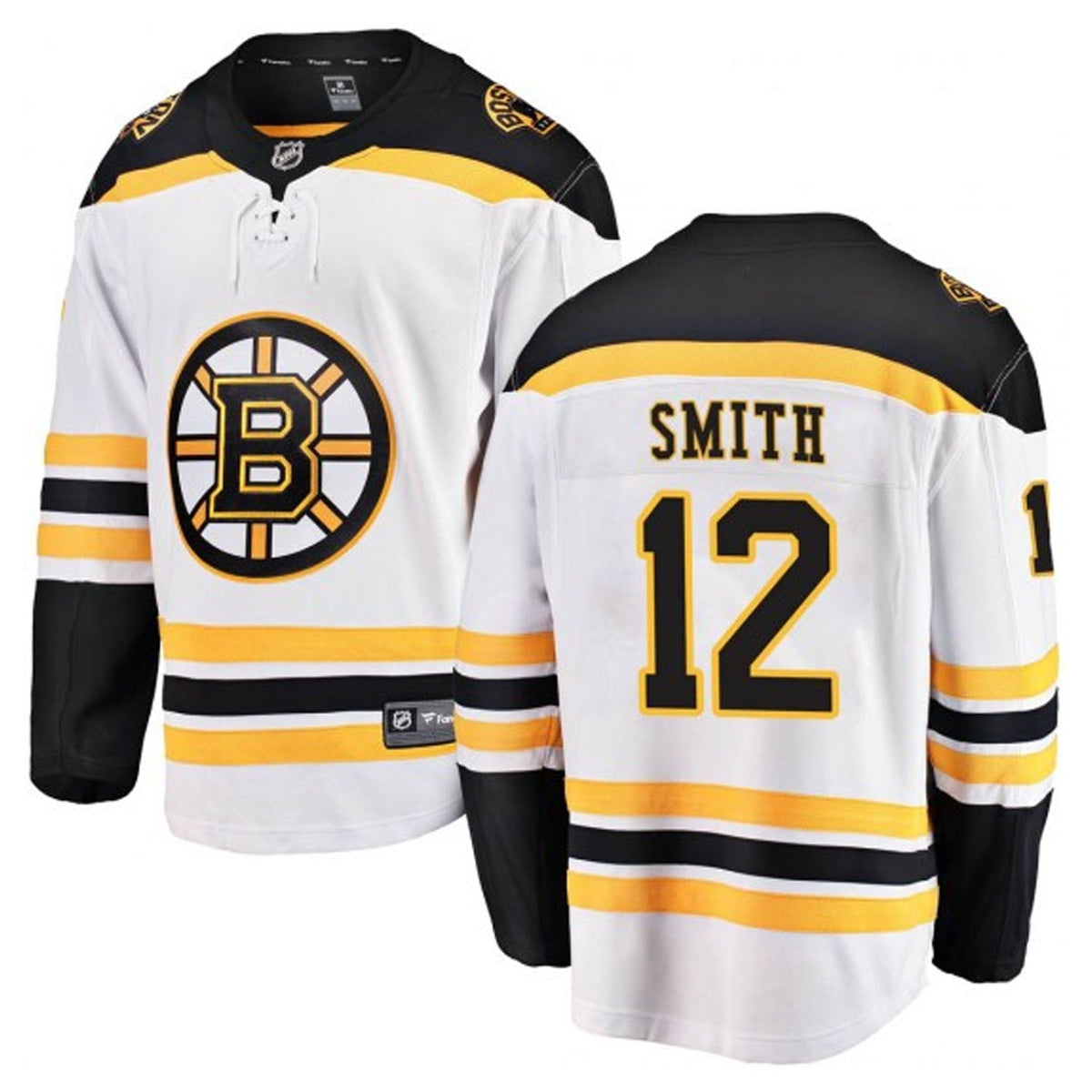 Craig Smith Boston Bruins 12 Jersey product image 1, provided for visual reference and product detail review