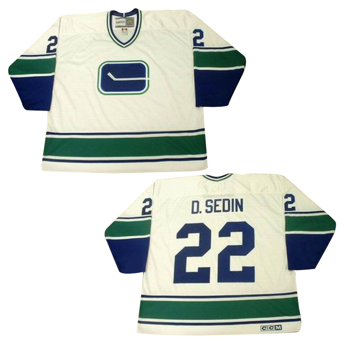 Daniel Sedin Vancouver Canucks 22 Jersey product image 1, provided for visual reference and product detail review