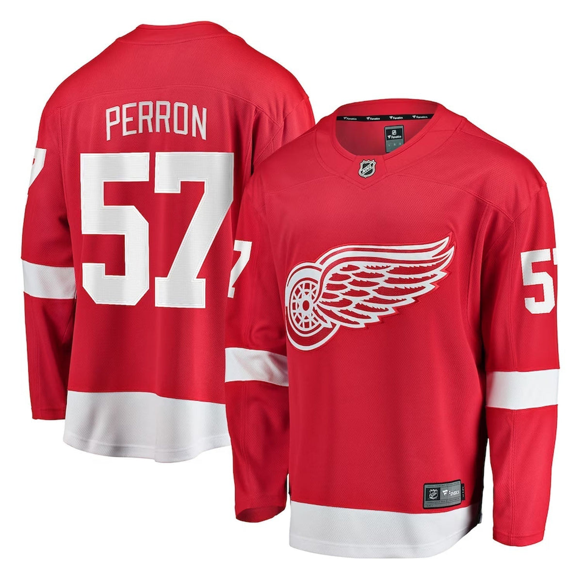 David Perron Detroit Red Wings 57 Jersey product image 1, provided for visual reference and product detail review