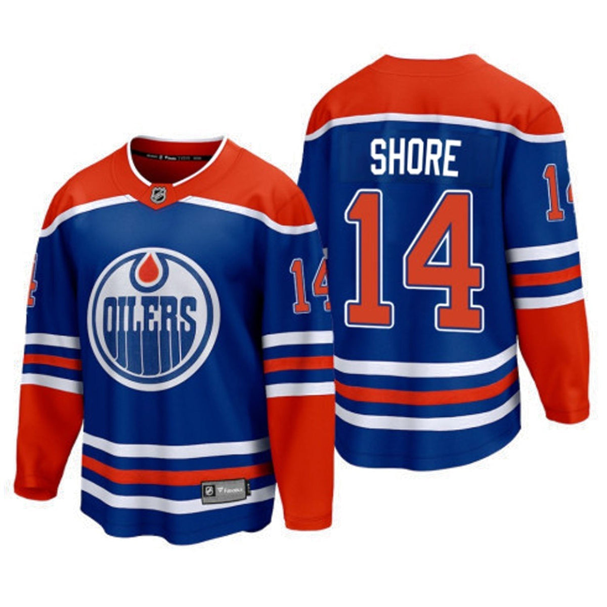 Devin Shore Edmonton Oilers 14 Jersey product image 1, provided for visual reference and product detail review