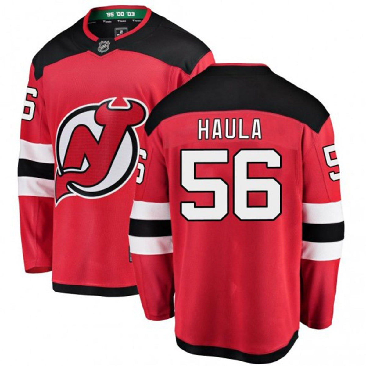 Erik Haula New Jersey Devils 56 Jersey product image 1, provided for visual reference and product detail review