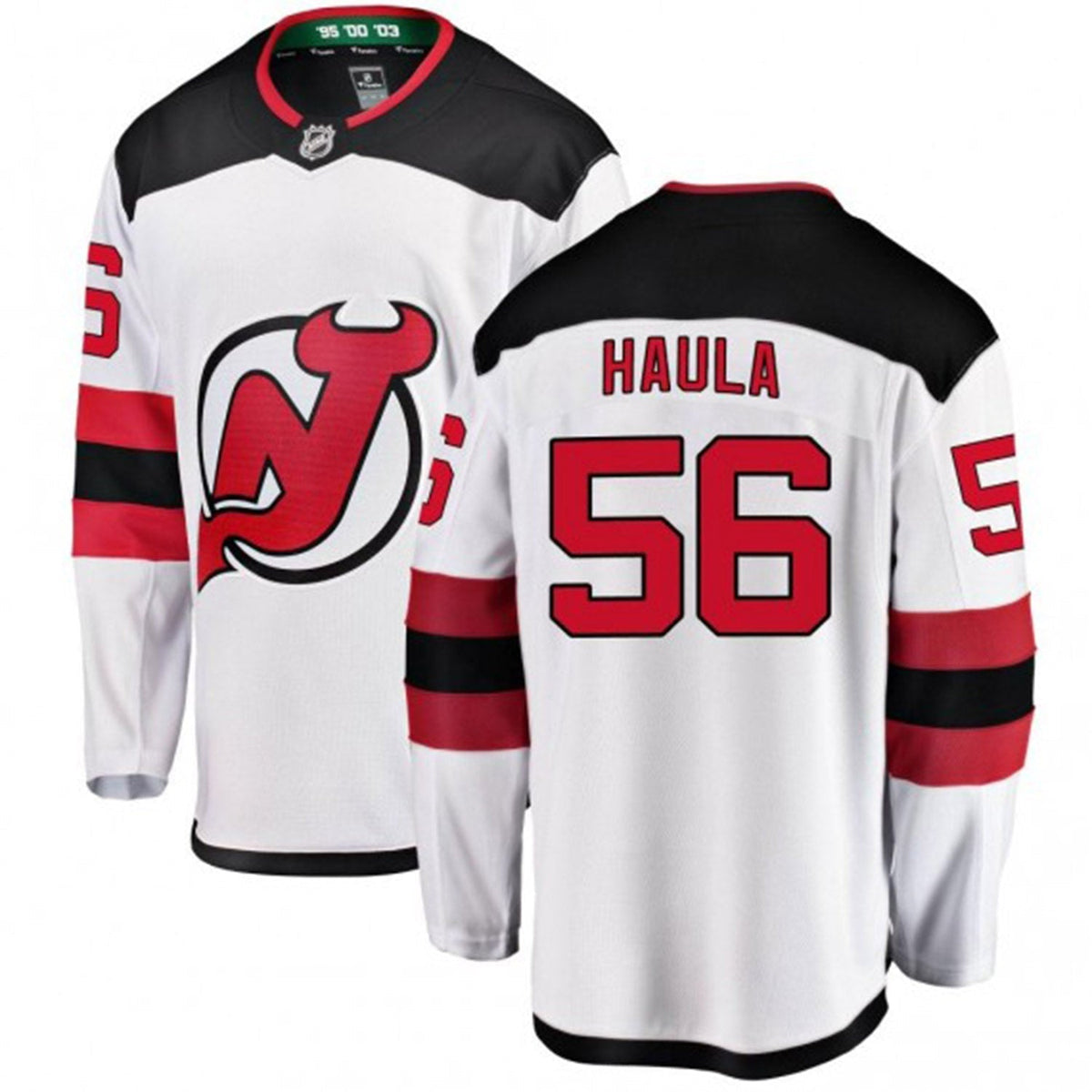 Erik Haula New Jersey Devils 56 Jersey product image 3, provided for visual reference and product detail review