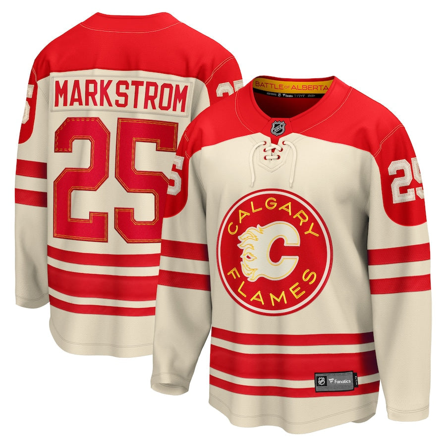 Jacob Markstrom Calgary Flames Heritage Classic Jersey product image 1, provided for visual reference and product detail