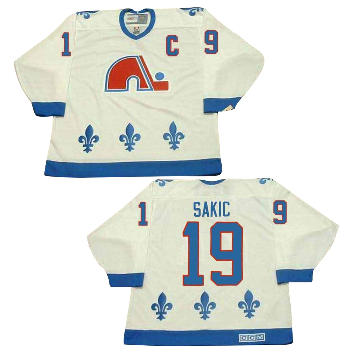 Joe Sakic Quebec Nordiques 19 Jersey product image 1, provided for visual reference and product detail review