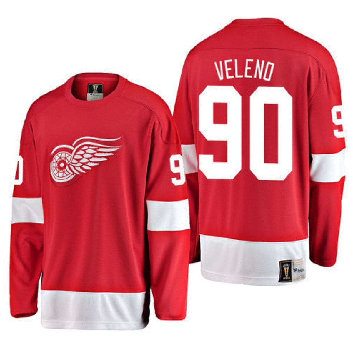 Joe Veleno Detroit Red Wings 90 Jersey product image 1, provided for visual reference and product detail review