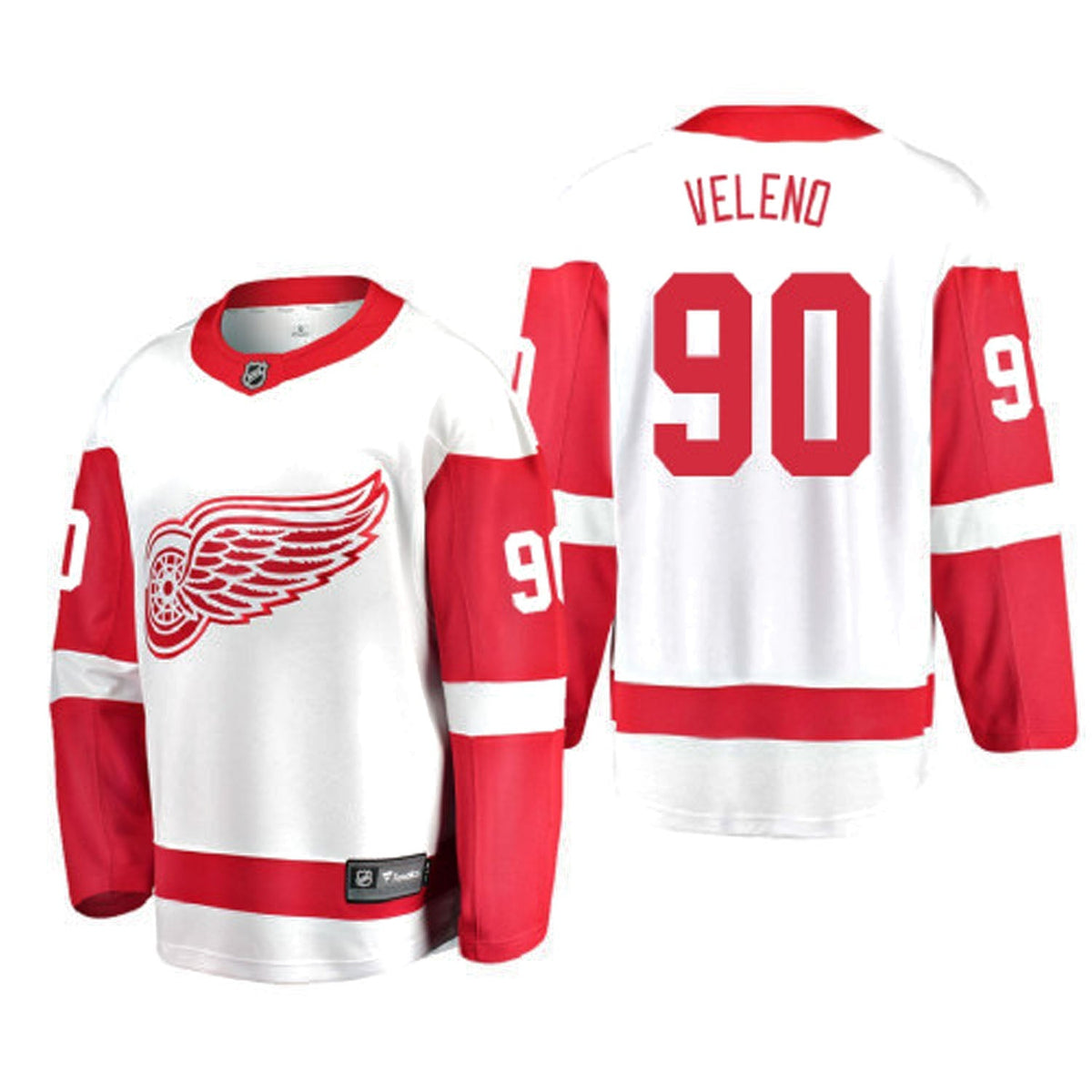 Joe Veleno Detroit Red Wings 90 Jersey product image 2, provided for visual reference and product detail review