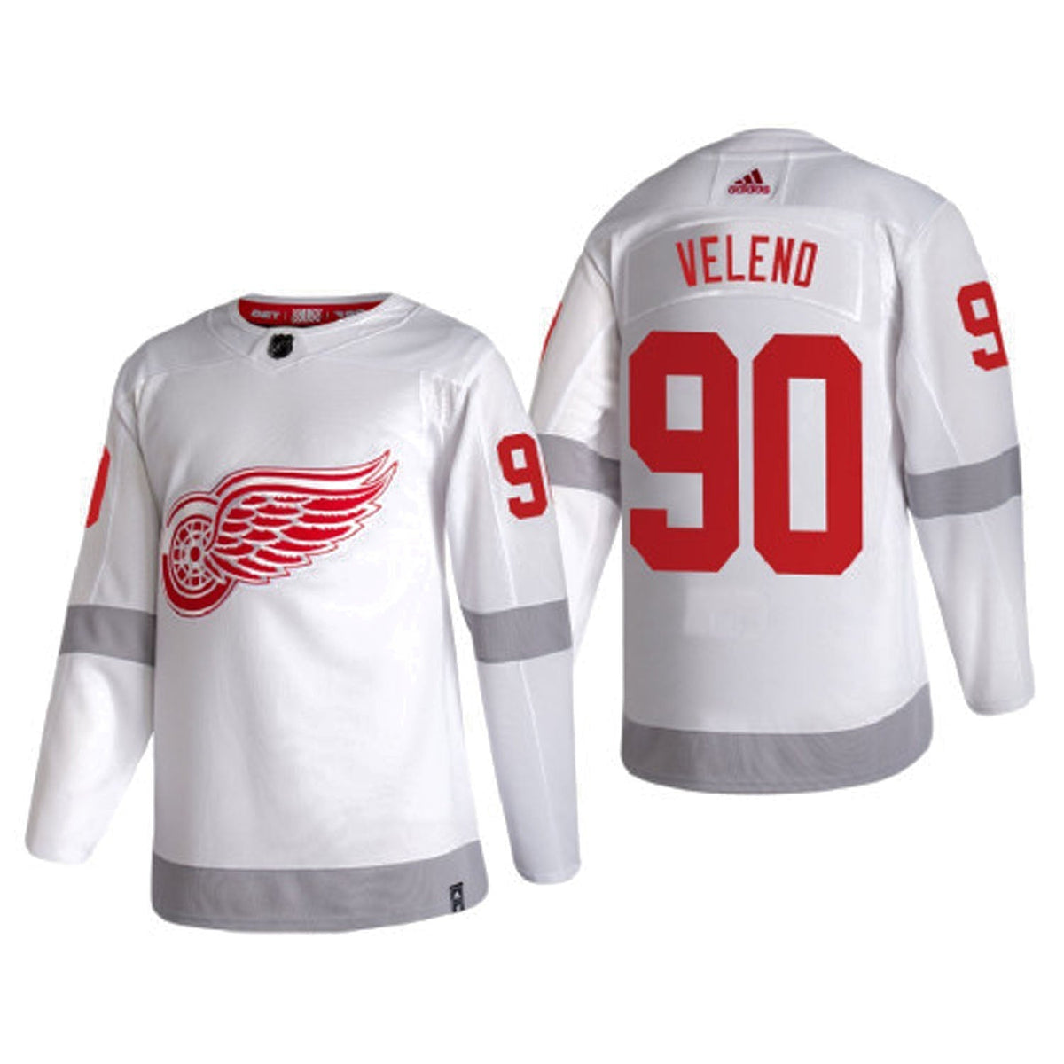 Joe Veleno Detroit Red Wings 90 Jersey product image 4, provided for visual reference and product detail review