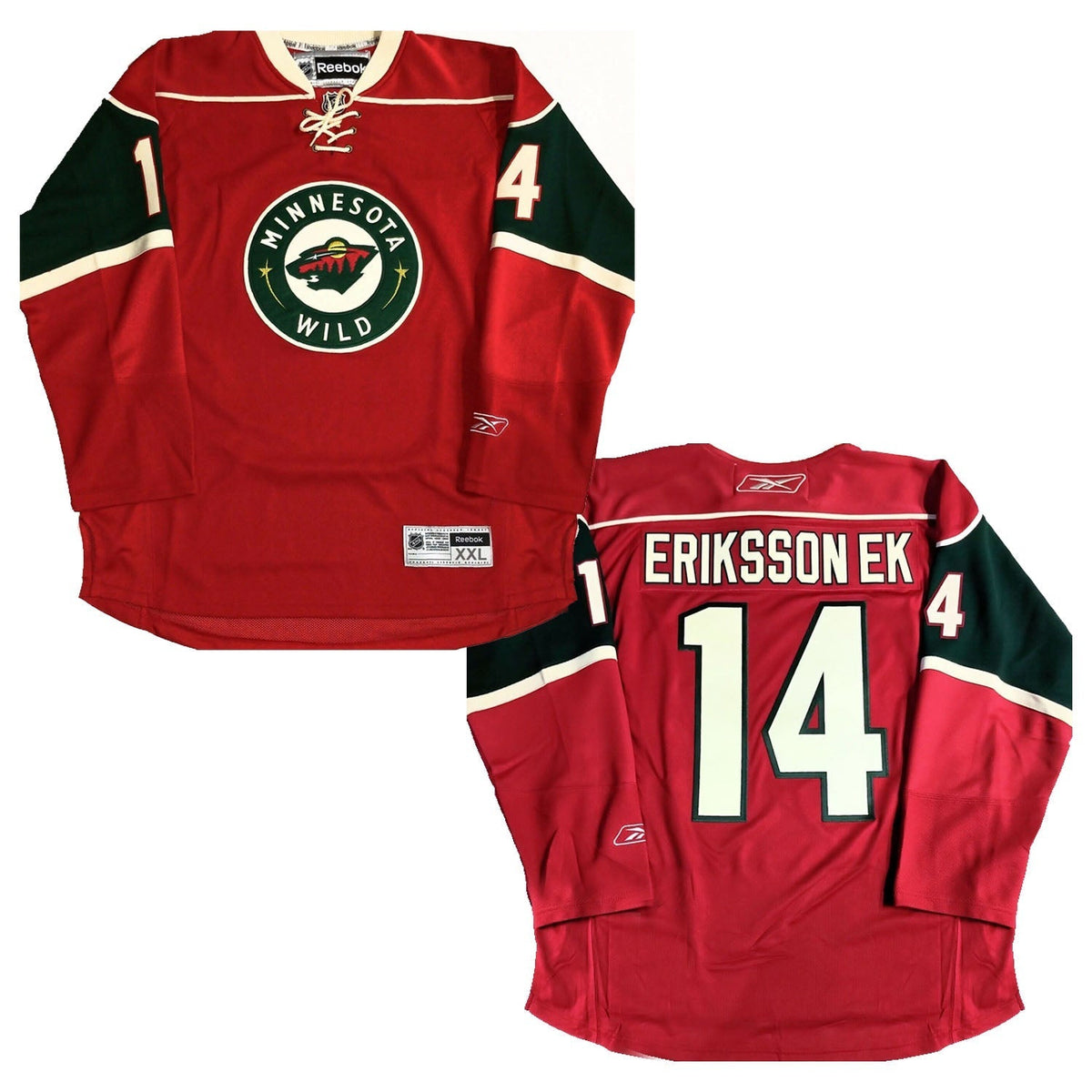 Joel Eriksson Ek Minnesota Wild 14 Jersey product image 3, provided for visual reference and product detail review