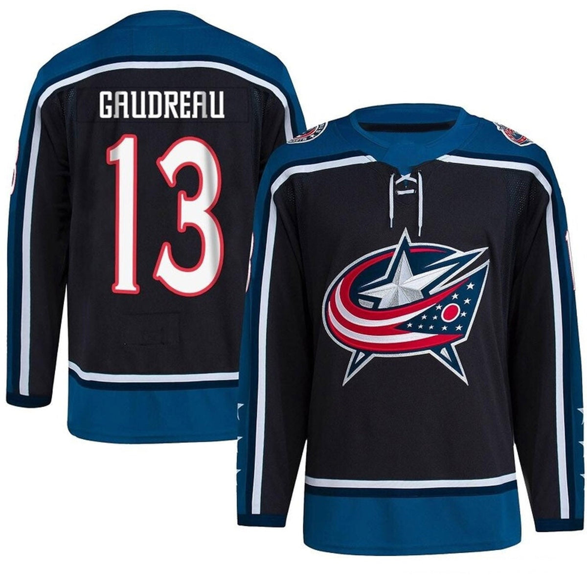 Johnny Gaudreau Columbus Blue Jackets 13 Jersey product image 5, provided for visual reference and product detail review