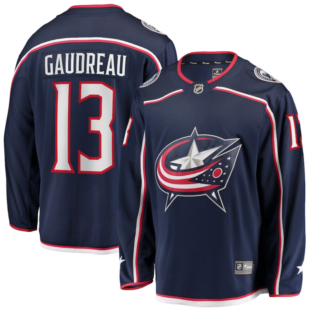 Johnny Gaudreau Columbus Blue Jackets 13 Jersey product image 1, provided for visual reference and product detail review