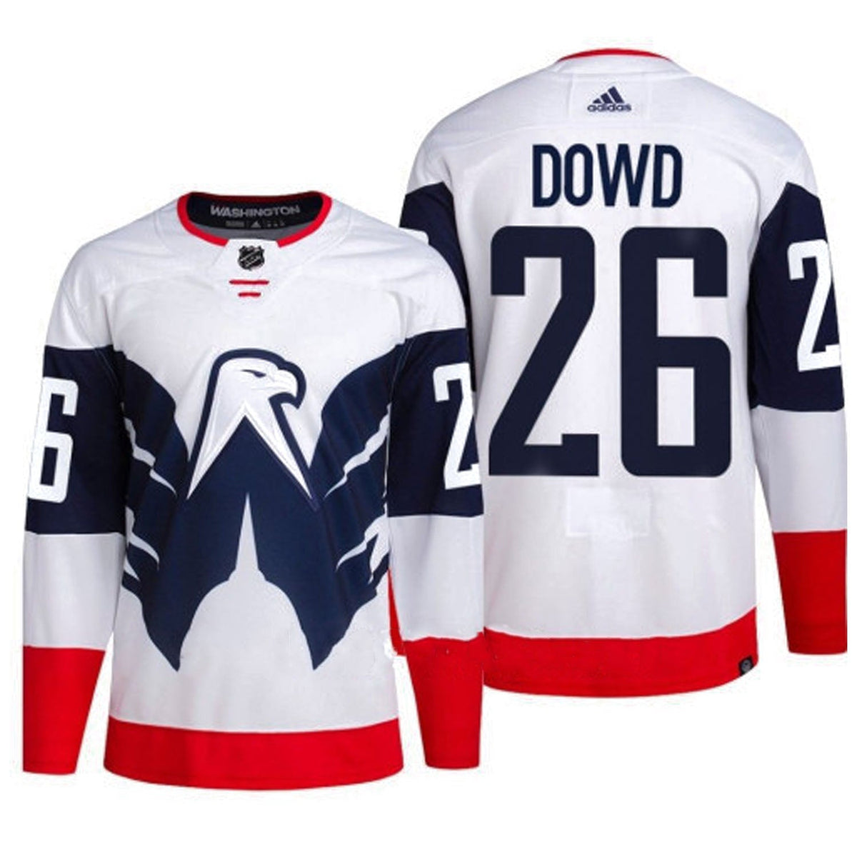 Nic Dowd Washington Capitals 26 Jersey product image 3, provided for visual reference and product detail review