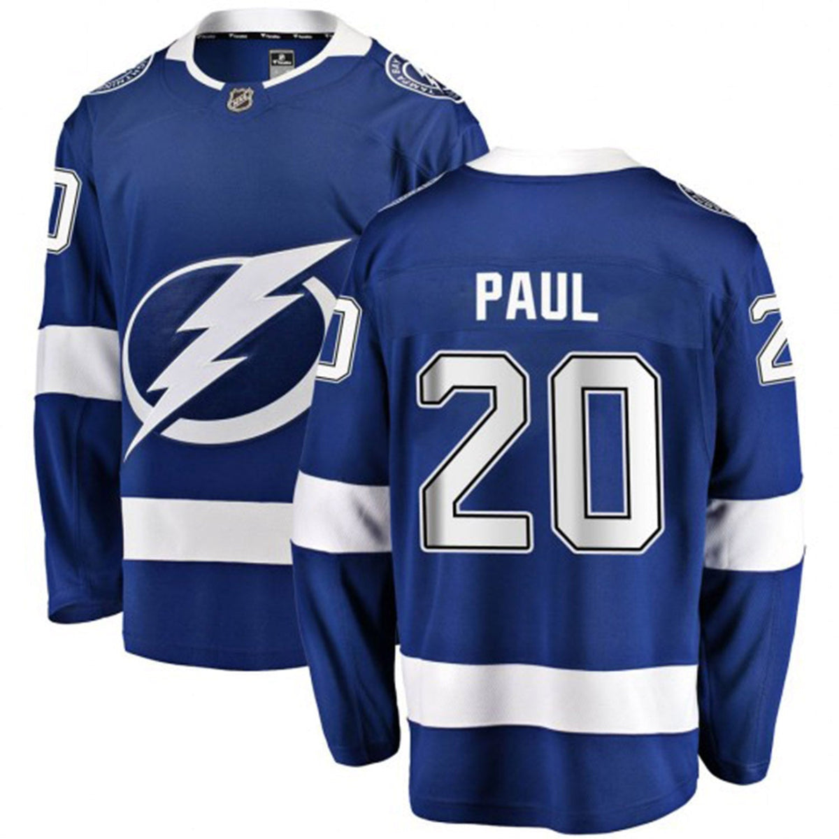 Nicholas Paul Tampa Bay Lightning 20 Jersey product image 1, provided for visual reference and product detail review