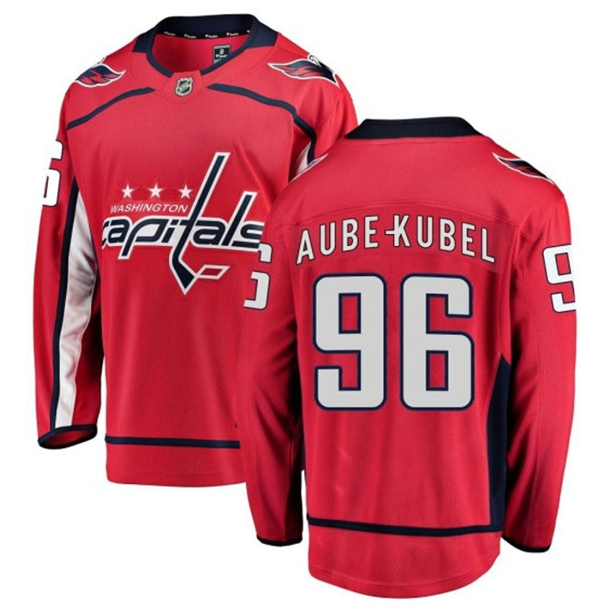 Nicolas Aube-Kubel Washington Capitals 96 Jersey product image 2, provided for visual reference and product detail review