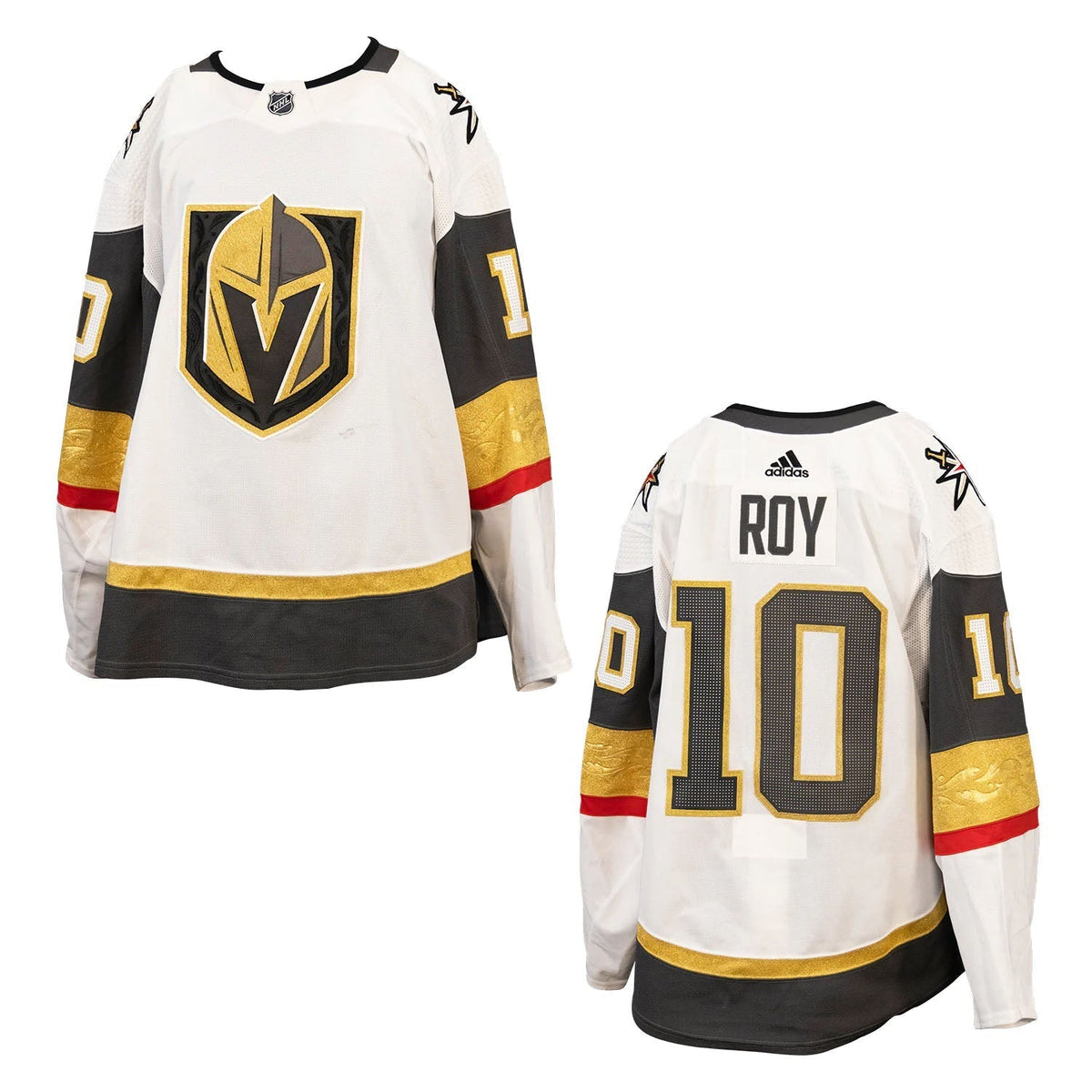 Nicolas Roy Vegas Golden Knights 10 Jersey product image 2, provided for visual reference and product detail review