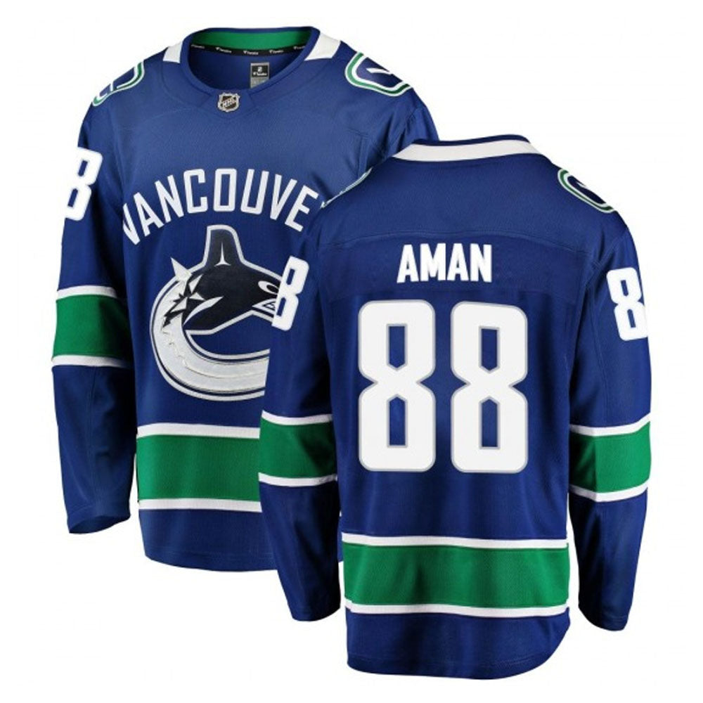 Nils Aman Vancouver Canucks 88 Jersey product image 1, provided for visual reference and product detail review