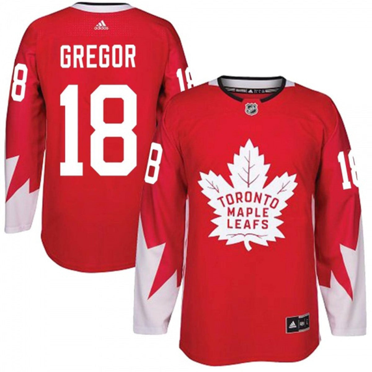 Noah Gregor Toronto Malple Leafs 18 Jersey product image 5, provided for visual reference and product detail review