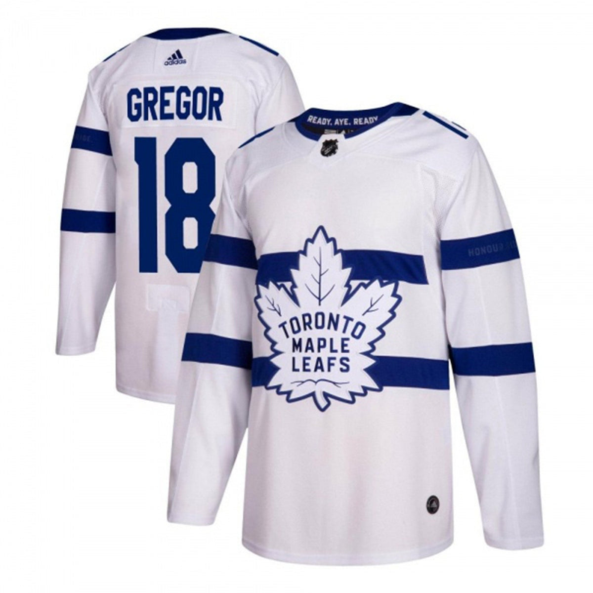 Noah Gregor Toronto Malple Leafs 18 Jersey product image 4, provided for visual reference and product detail review
