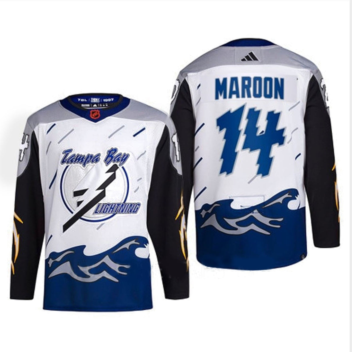 Patrick Maroon Tampa Bay Lightning 14 Jersey product image 3, provided for visual reference and product detail review