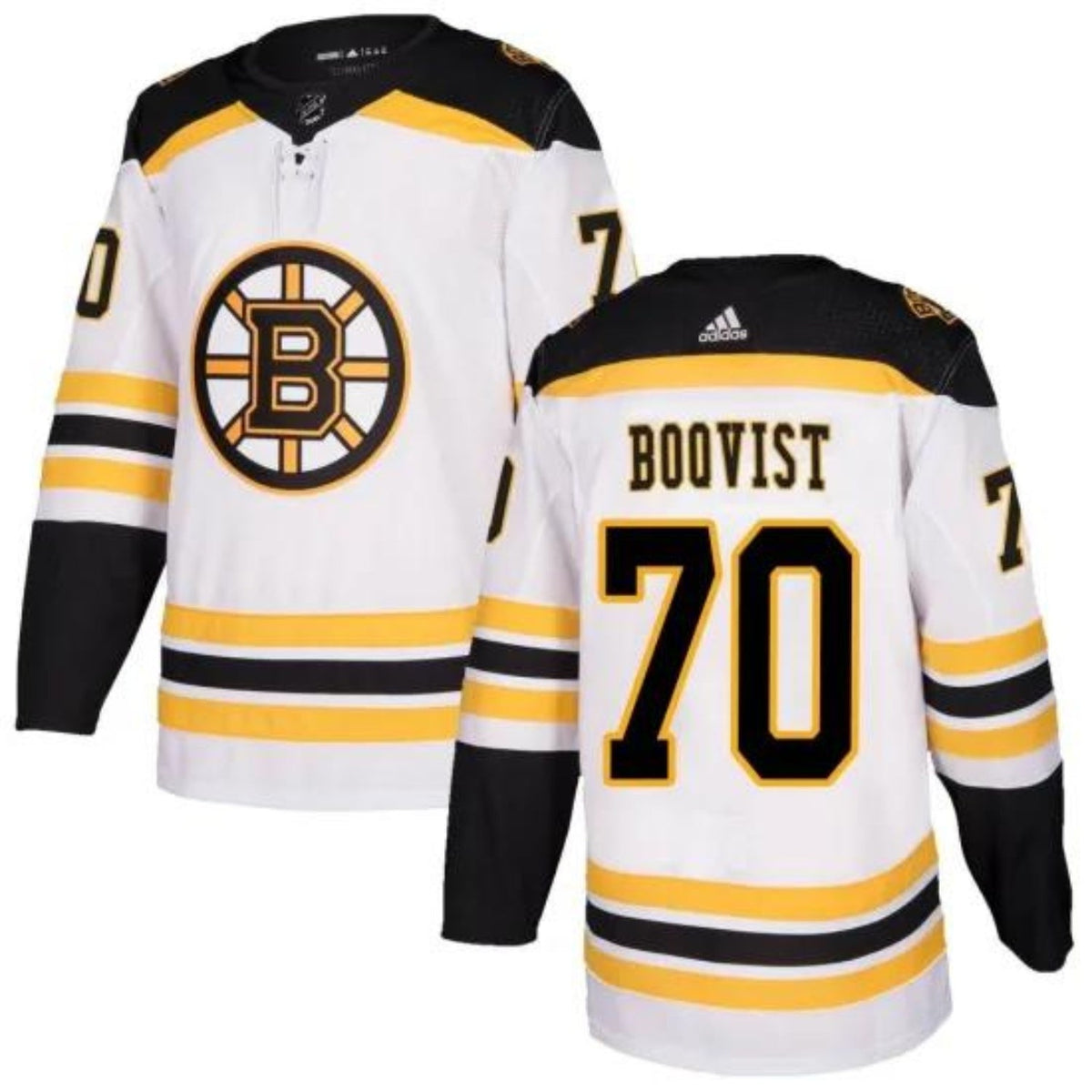 Jesper Boqvist Boston Bruins 70 Jersey product image 5, provided for visual reference and product detail review
