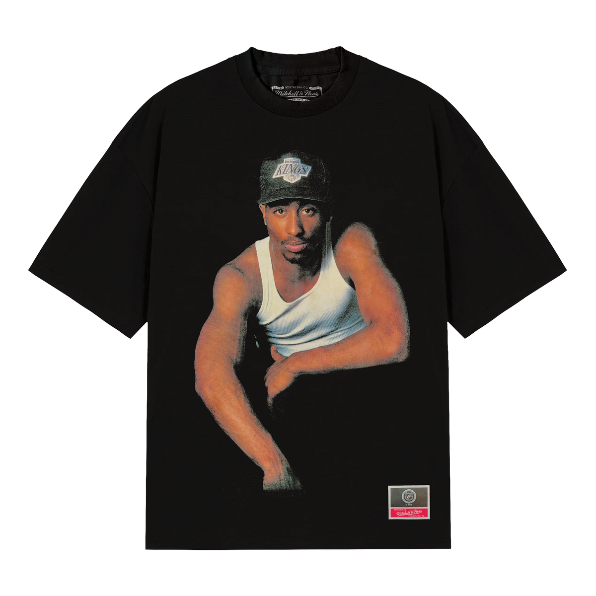 2Pac X Kings Mitchell & Ness T-Shirt product image 1, provided for visual reference and product detail review