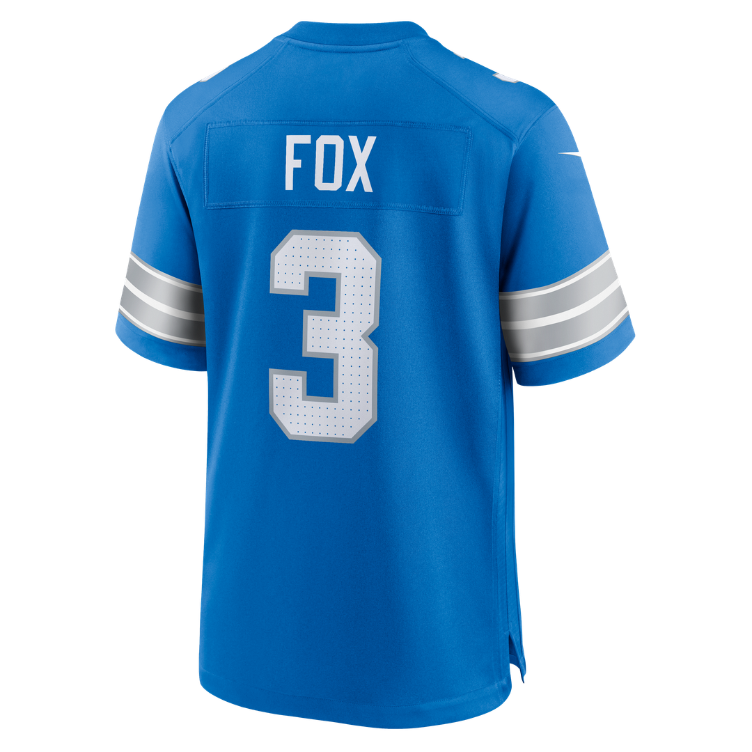 Men's Detroit Lions Jack Fox Nike Blue Team Game Jersey product image 3