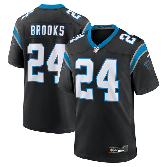 Men's Carolina Panthers Jonathon Brooks Nike Black Game product image 1