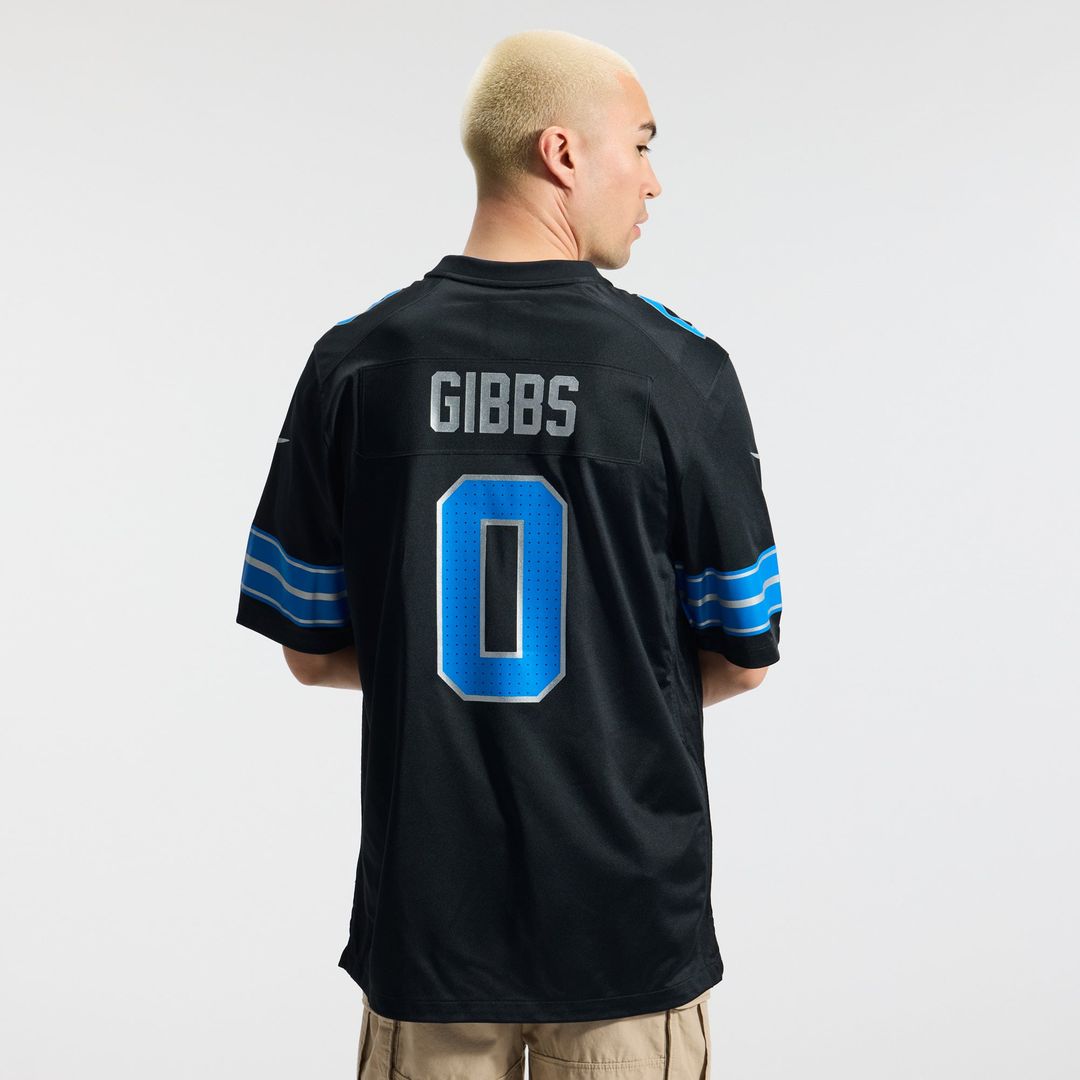 Men's Detroit Lions Jahmyr Gibbs Nike White Game Player product image 9