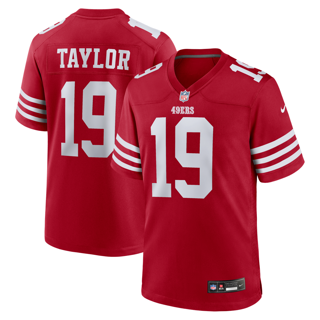 Men's San Francisco 49ers Trent Taylor Nike Scarlet Team product image 1