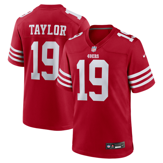 Men's San Francisco 49ers Trent Taylor Nike Scarlet Team product image 1