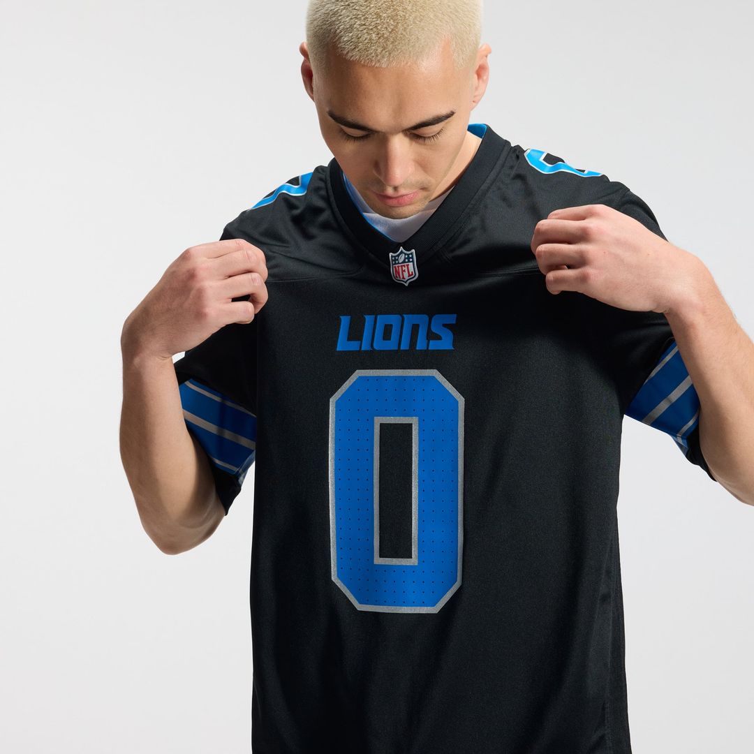Men's Detroit Lions Jahmyr Gibbs Nike White Game Player product image 15