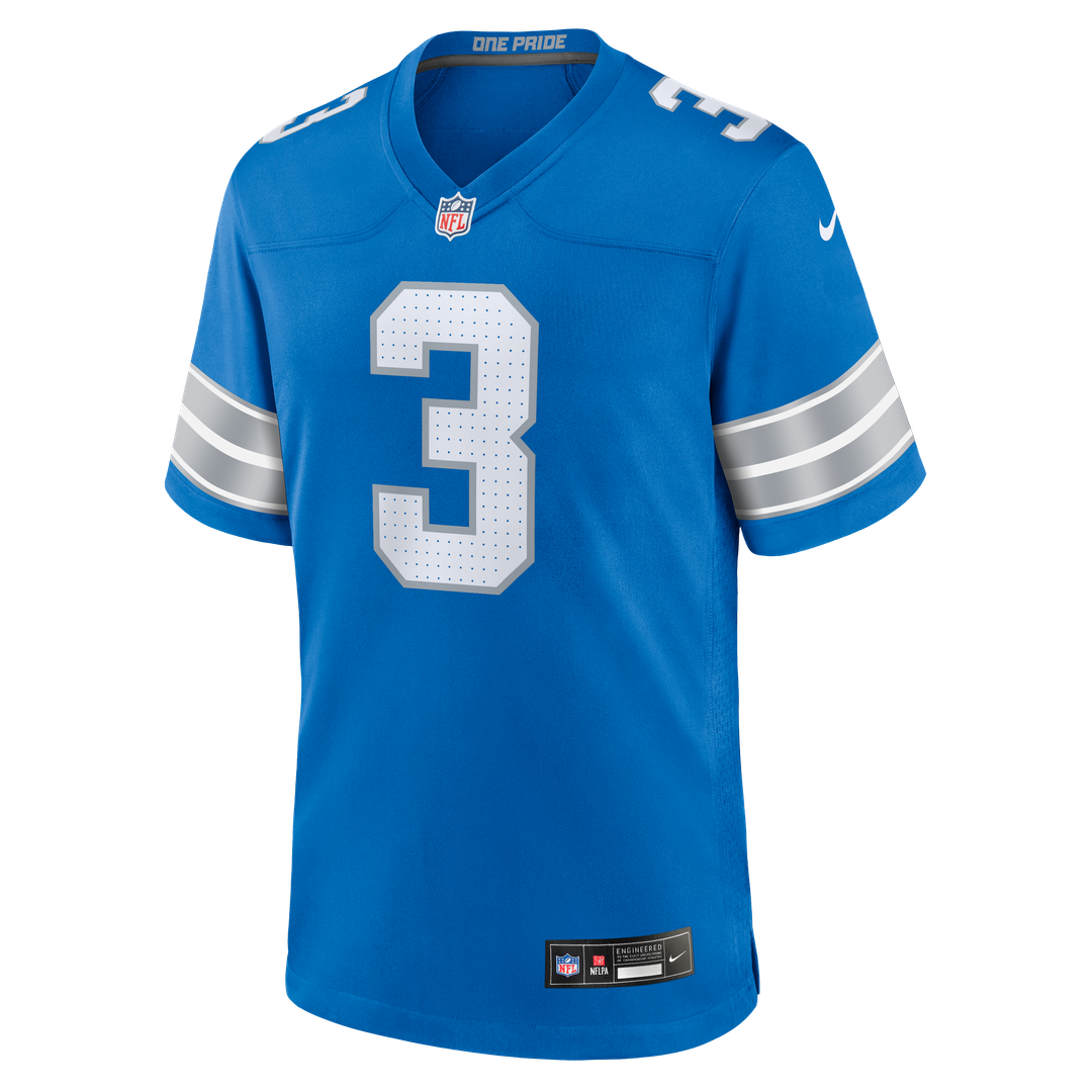 Men's Detroit Lions Jack Fox Nike Blue Team Game Jersey product image 2