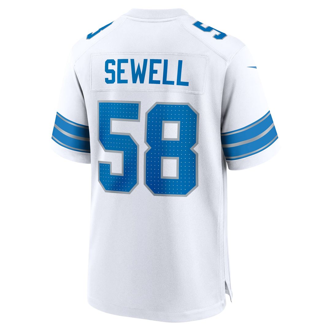 Men's Detroit Lions Penei Sewell Nike Blue Game Jersey product image 25