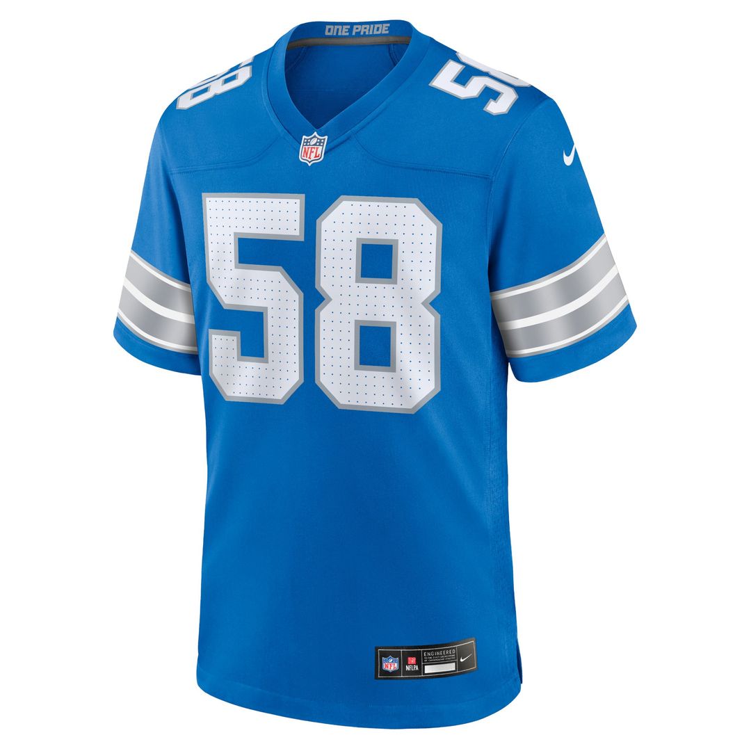 Men's Detroit Lions Penei Sewell Nike Blue Game Jersey product image 2