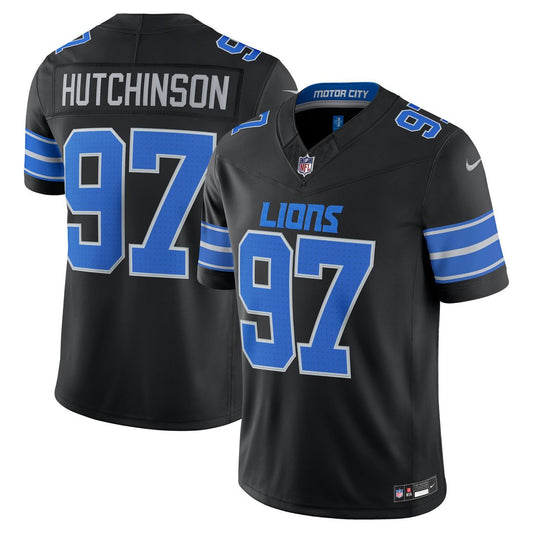 Men's Detroit Lions Aidan Hutchinson Nike Black Alternate product image 1