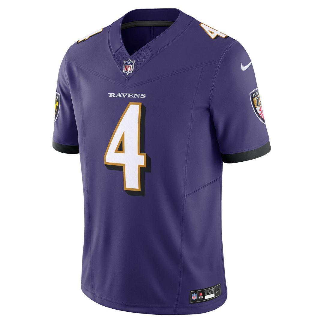 Men's Baltimore Ravens Zay Flowers Nike Black Alternate product image 8