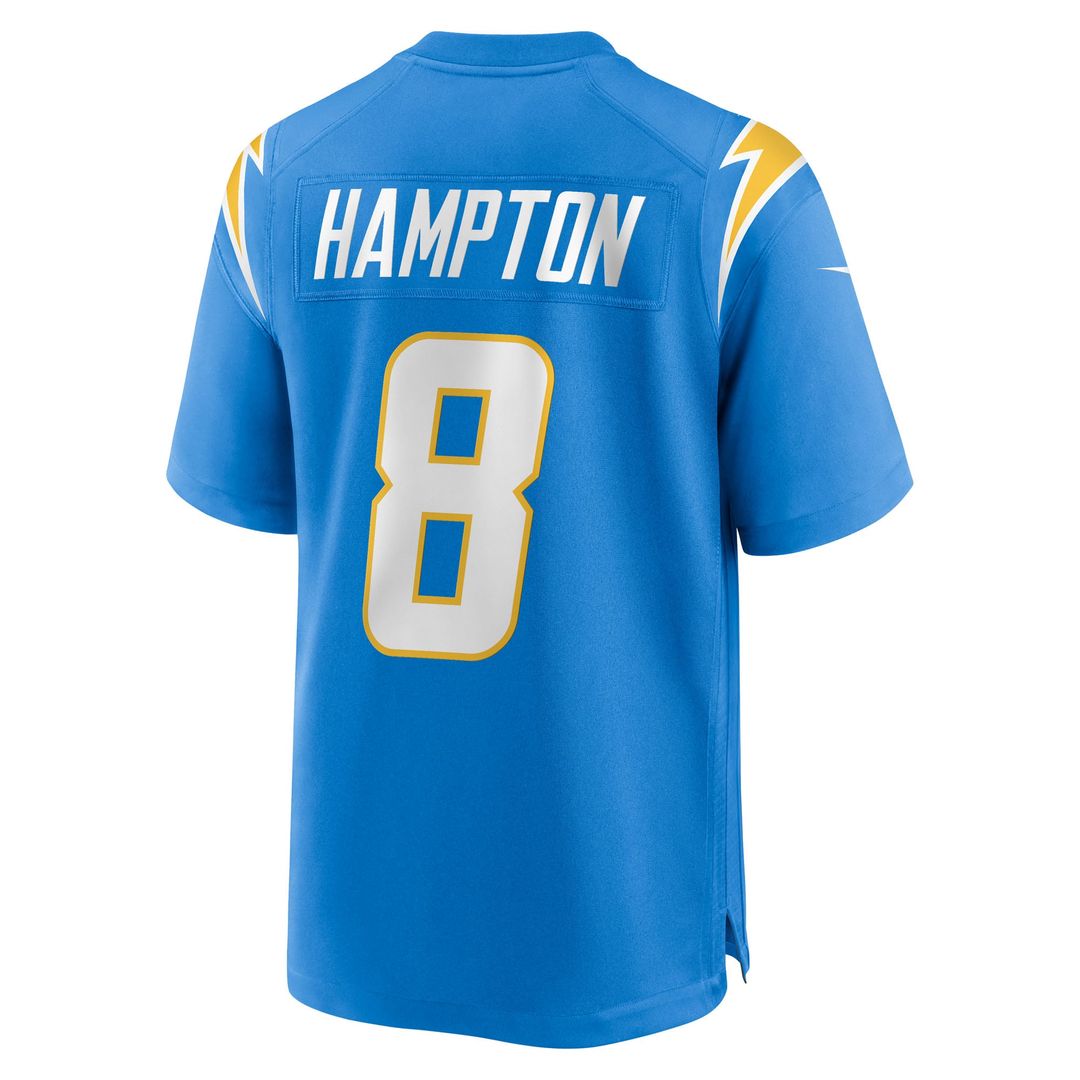 Men's Los Angeles Chargers Omarion Hampton Nike Powder Blue product image 3