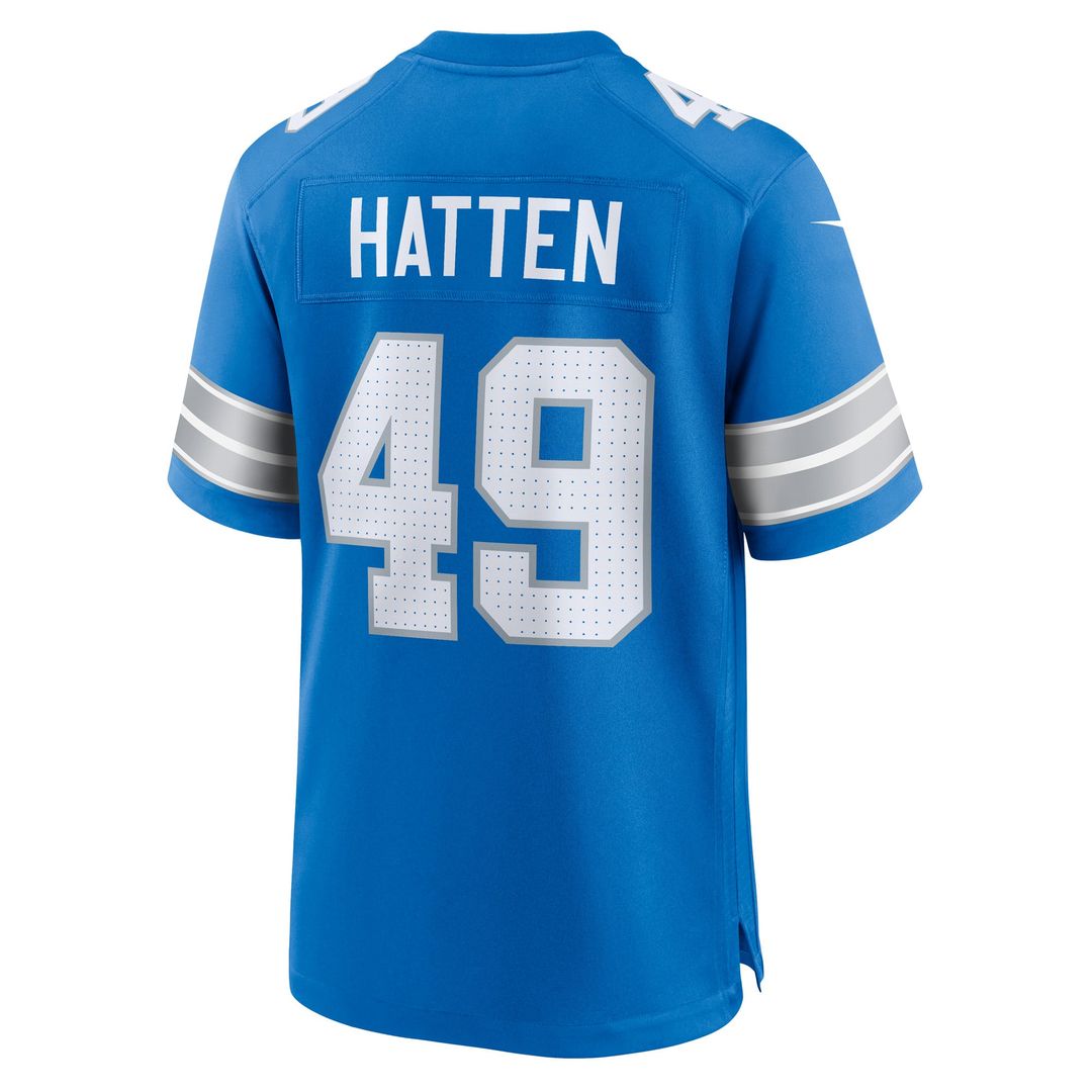 Men's Detroit Lions Hogan Hatten Nike Blue Game Jersey product image 3