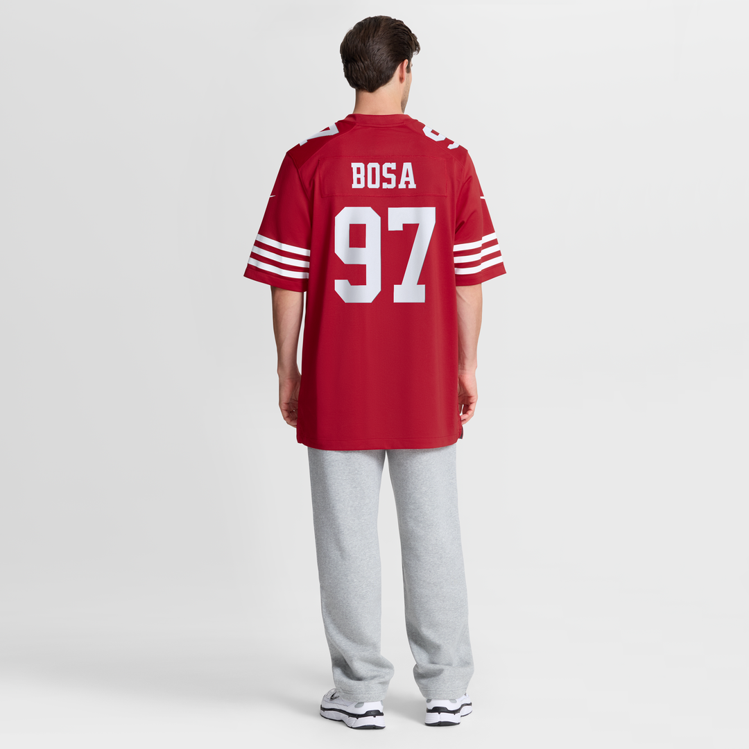 Men's San Francisco 49ers Nick Bosa Nike Scarlet Team Game product image 8