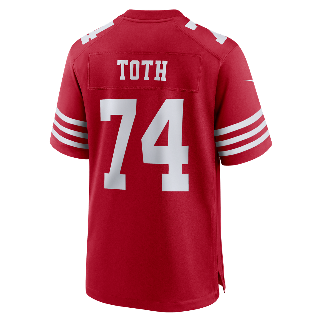 Men's San Francisco 49ers Brett Toth Nike Scarlet Team Game product image 3