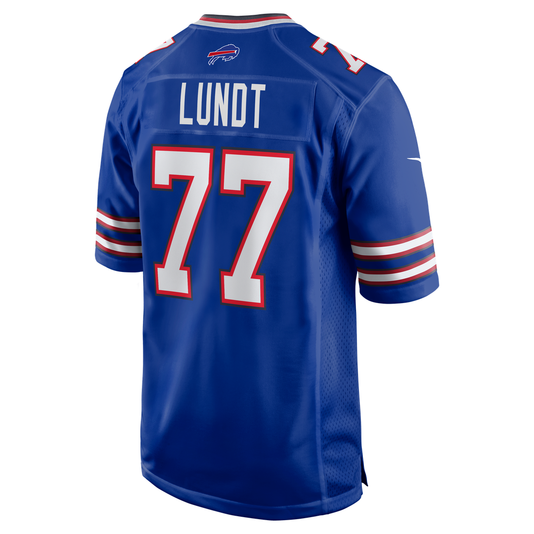 Men's Buffalo Bills Chase Lundt Nike Royal Team Game Jersey product image 3