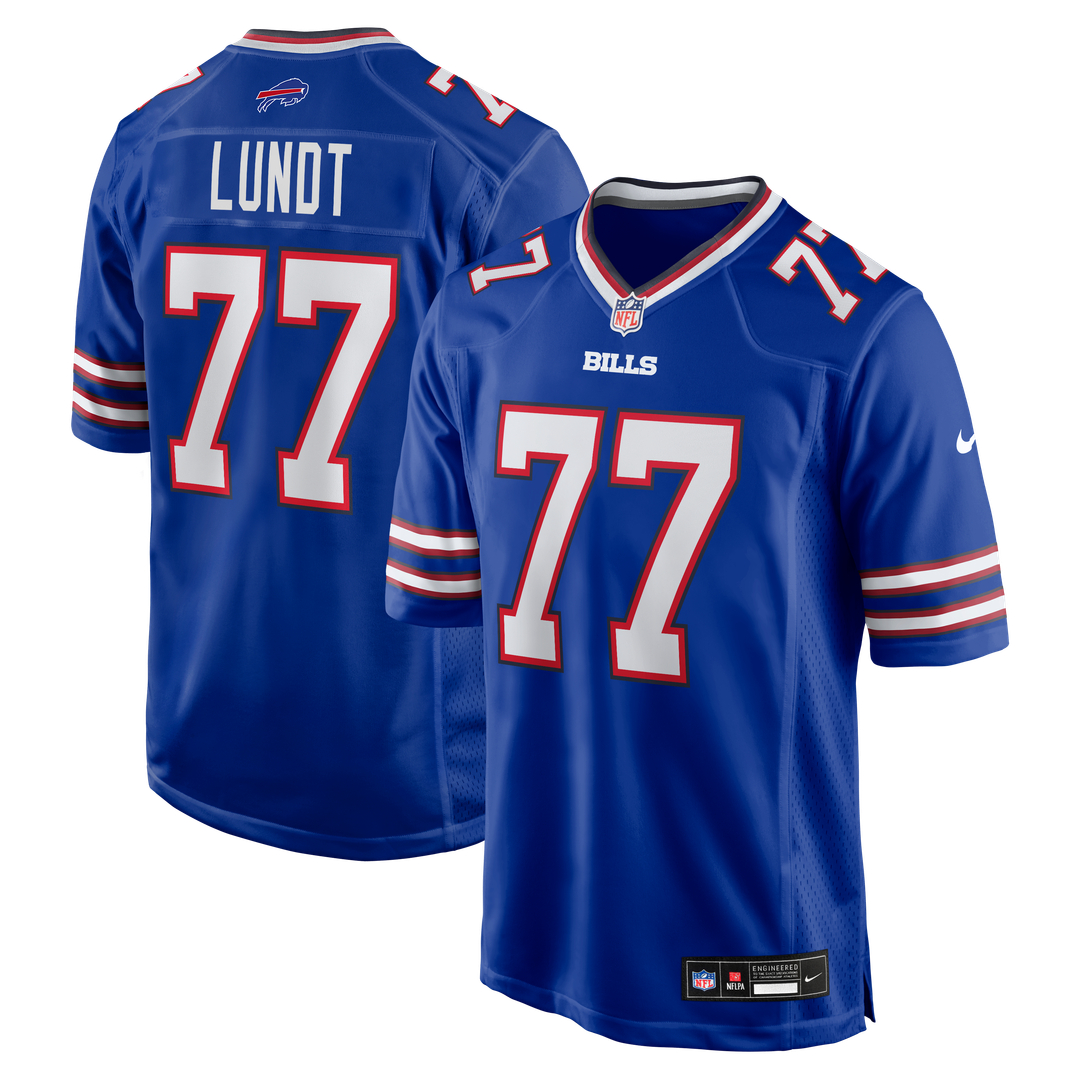 Men's Buffalo Bills Chase Lundt Nike Royal Team Game Jersey product image 1