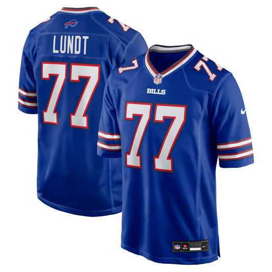 Men's Buffalo Bills Chase Lundt Nike Royal Team Game Jersey product image 1