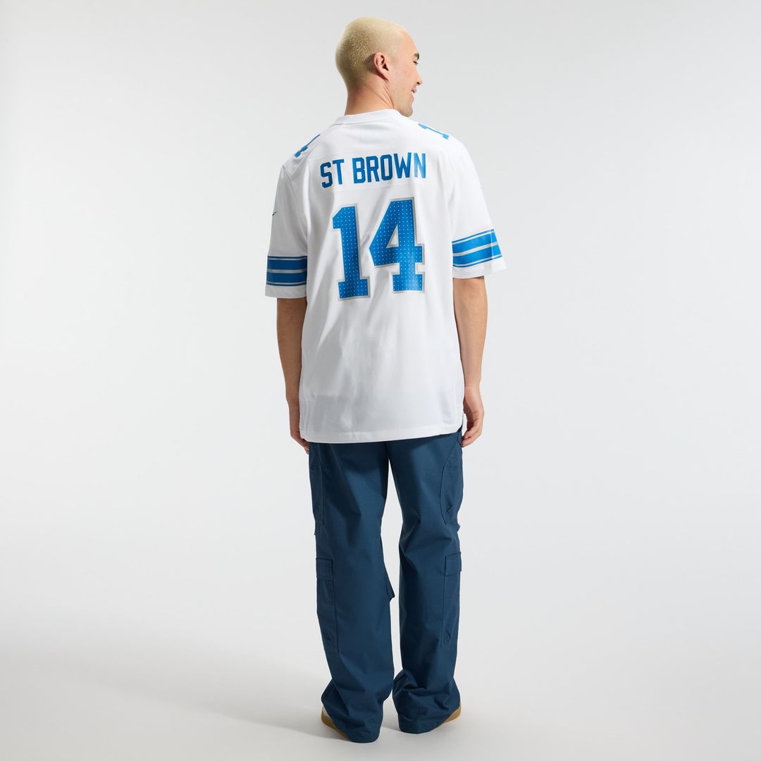 Men's Detroit Lions Amon-Ra St. Brown Nike Blue Game Jersey product image 31