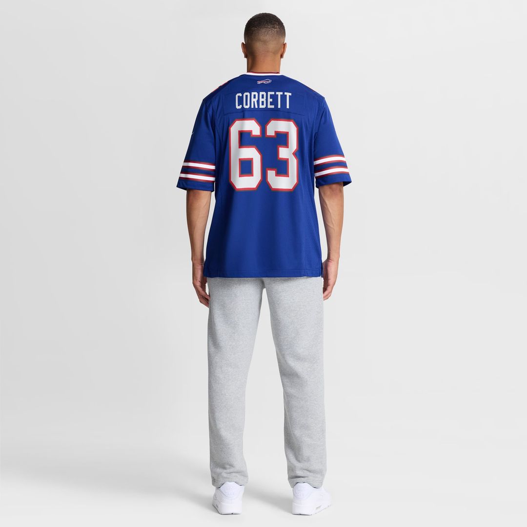 Men's Buffalo Bills Austin Corbett Nike Royal Team Game product image 5