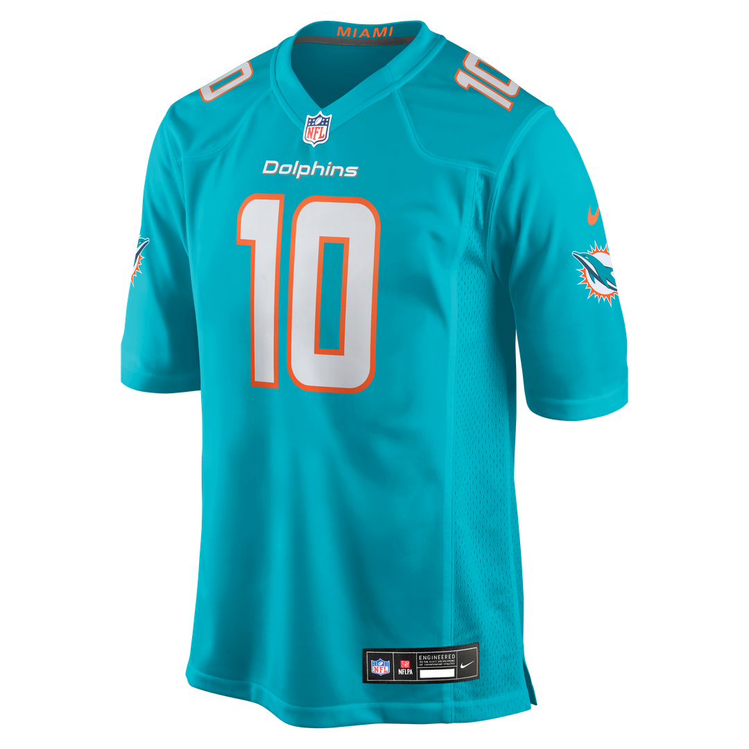 Men's Miami Dolphins Jacob Rodriguez Nike Aqua Game Jersey product image 4