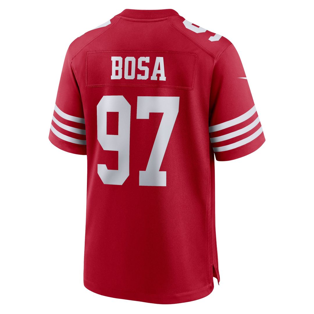 Men's San Francisco 49ers Nick Bosa Nike Scarlet Team Game product image 3