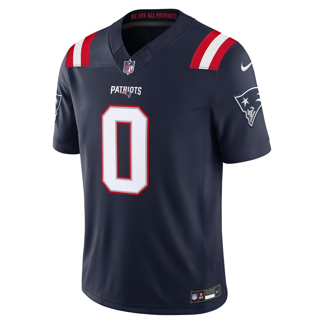 Men's New England Patriots Christian Gonzalez Nike Navy product image 5