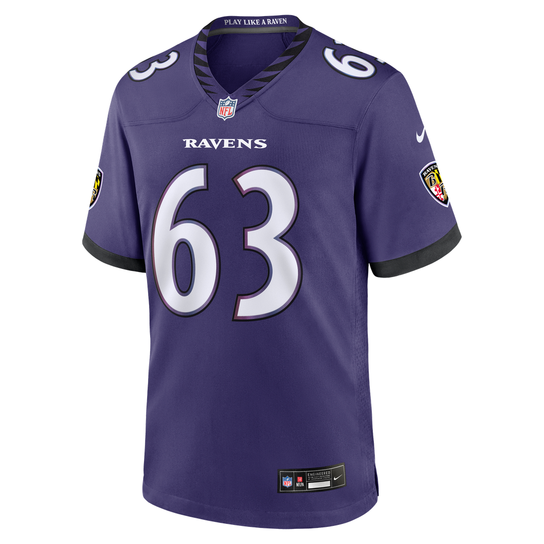 Men's Baltimore Ravens Danny Pinter Nike Purple Team Game product image 2