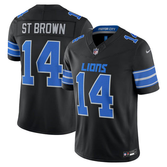 Men's Detroit Lions Amon-Ra St. Brown Nike Black Alternate product image 1