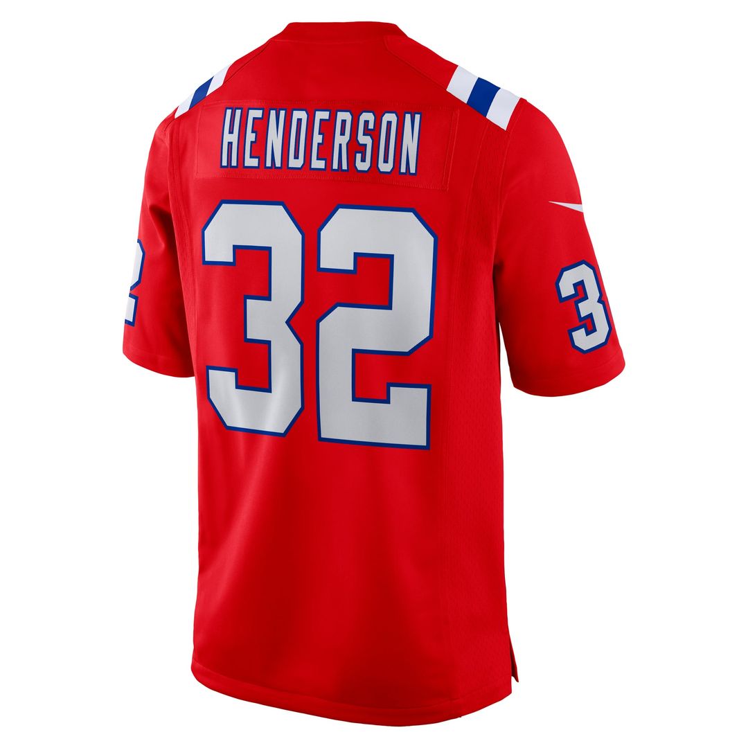 Men's New England Patriots TreVeyon Henderson Nike Red product image 6